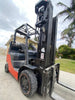 Toyota forkloft 8 , 5000 lb, 4 stage, side shift. Outdoor tires